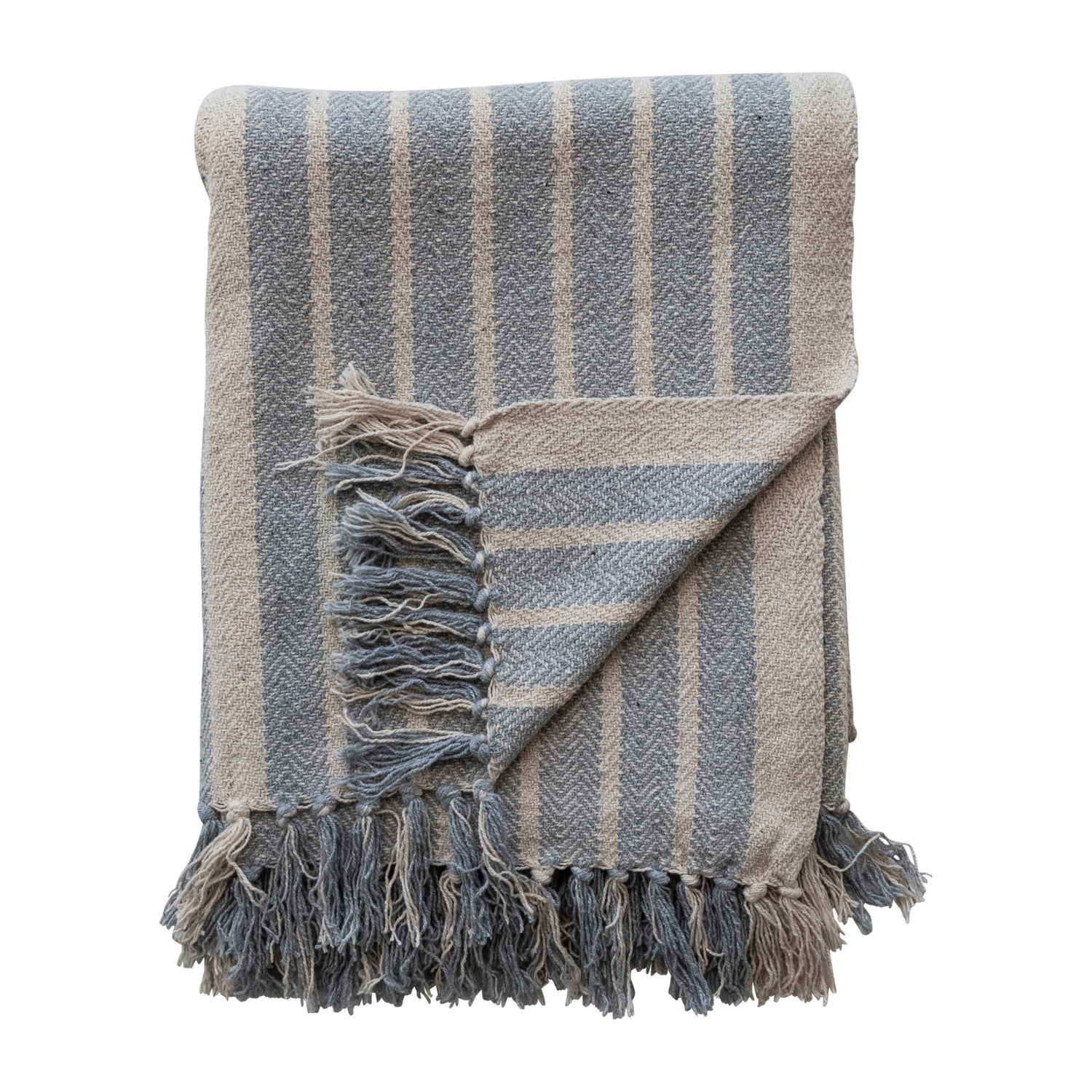Woven Cotton Blend Throw