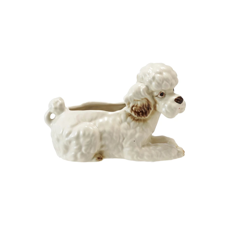 Reproduction Poodle Planter