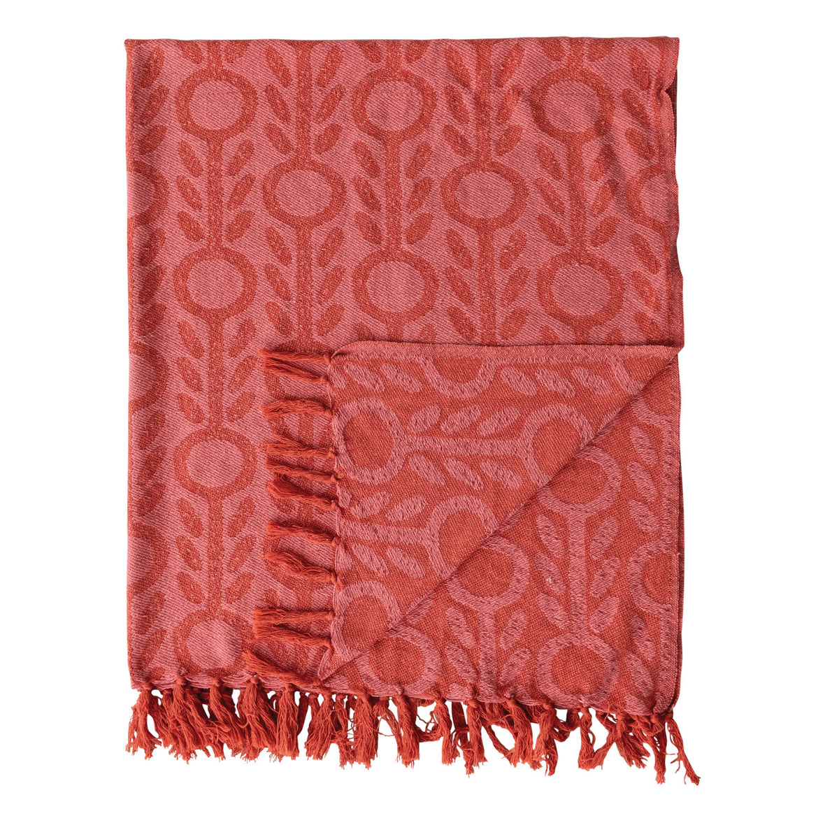 Floral Jacquard Throw