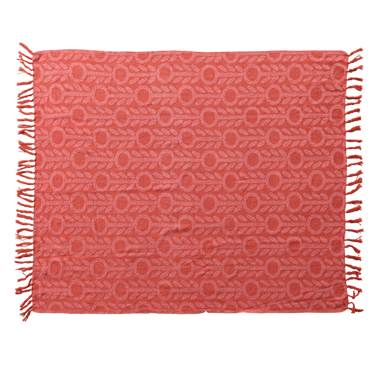 Floral Jacquard Throw