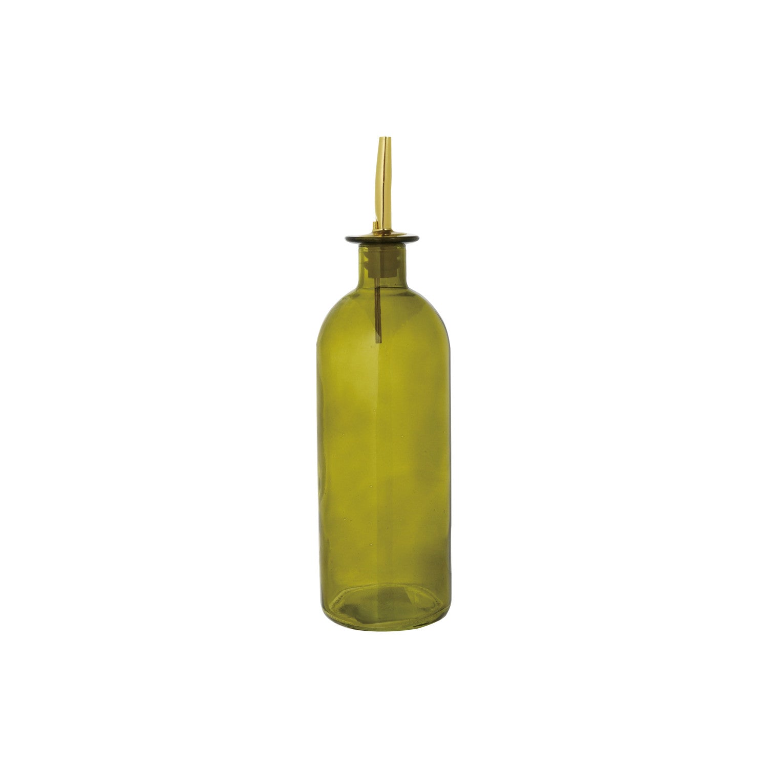 Olive Glass Bottle