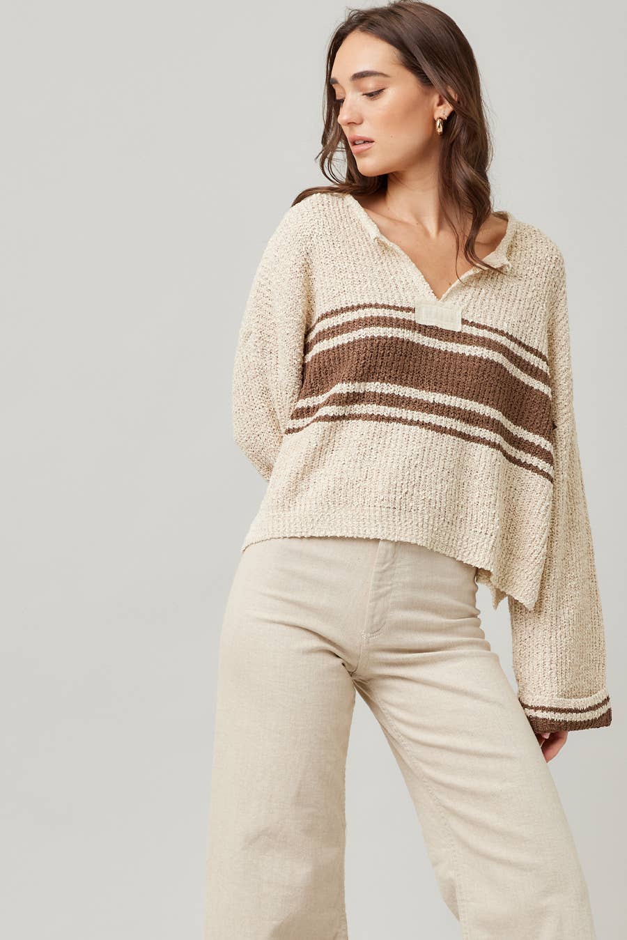 Striped Long Sleeve Sweater