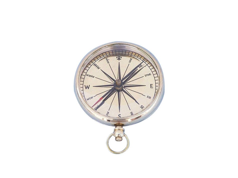 Solid Brass Lensatic Compass 3"