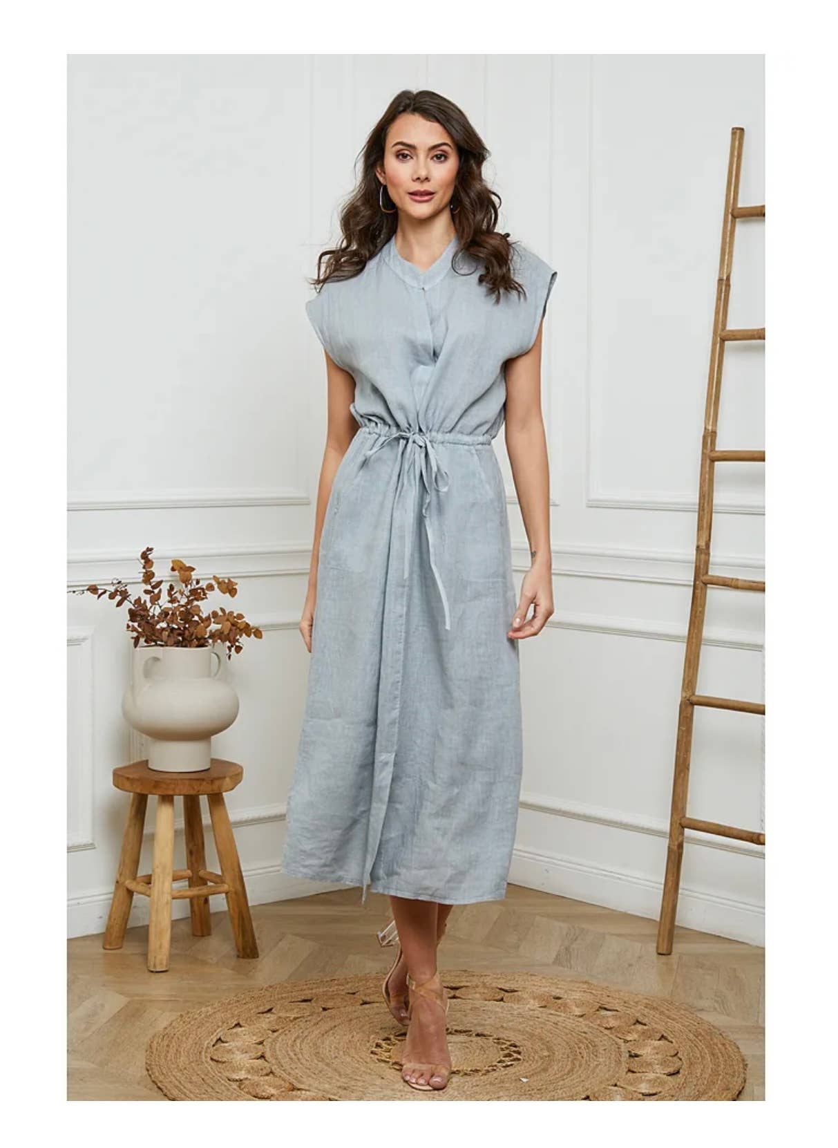 Linen Tie Dress