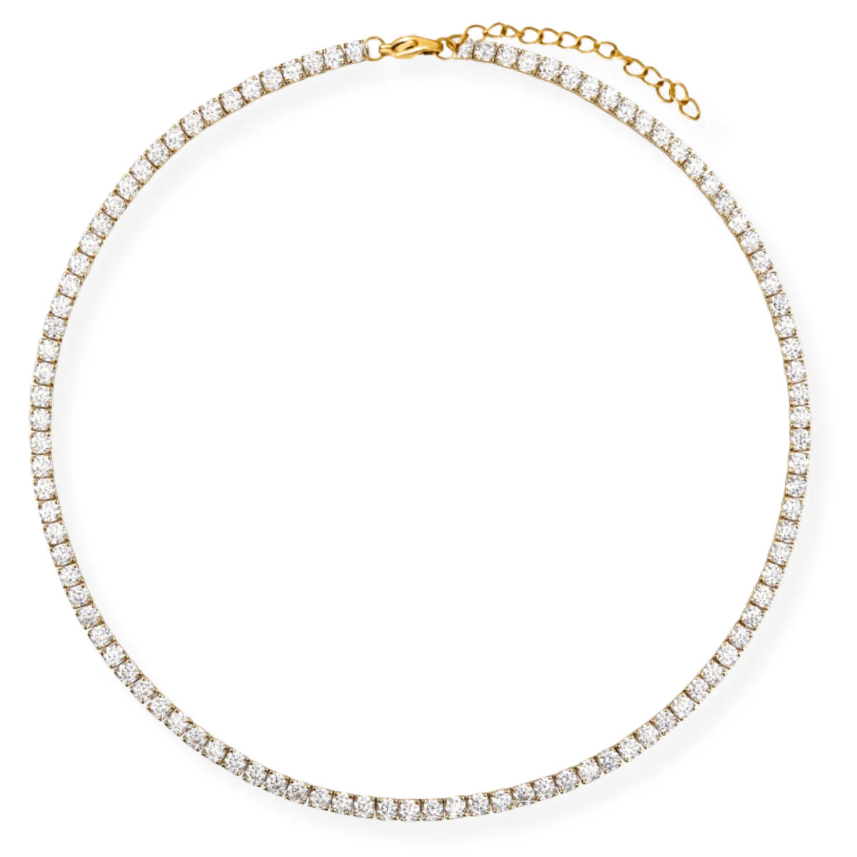 Ezra Tennis Chain Necklace