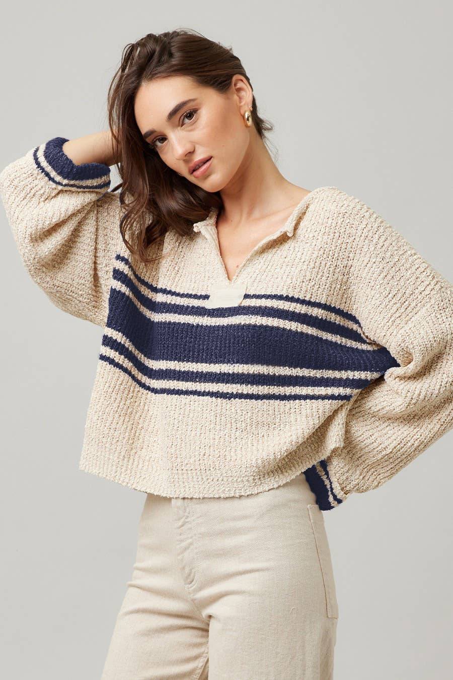 Striped Long Sleeve Sweater