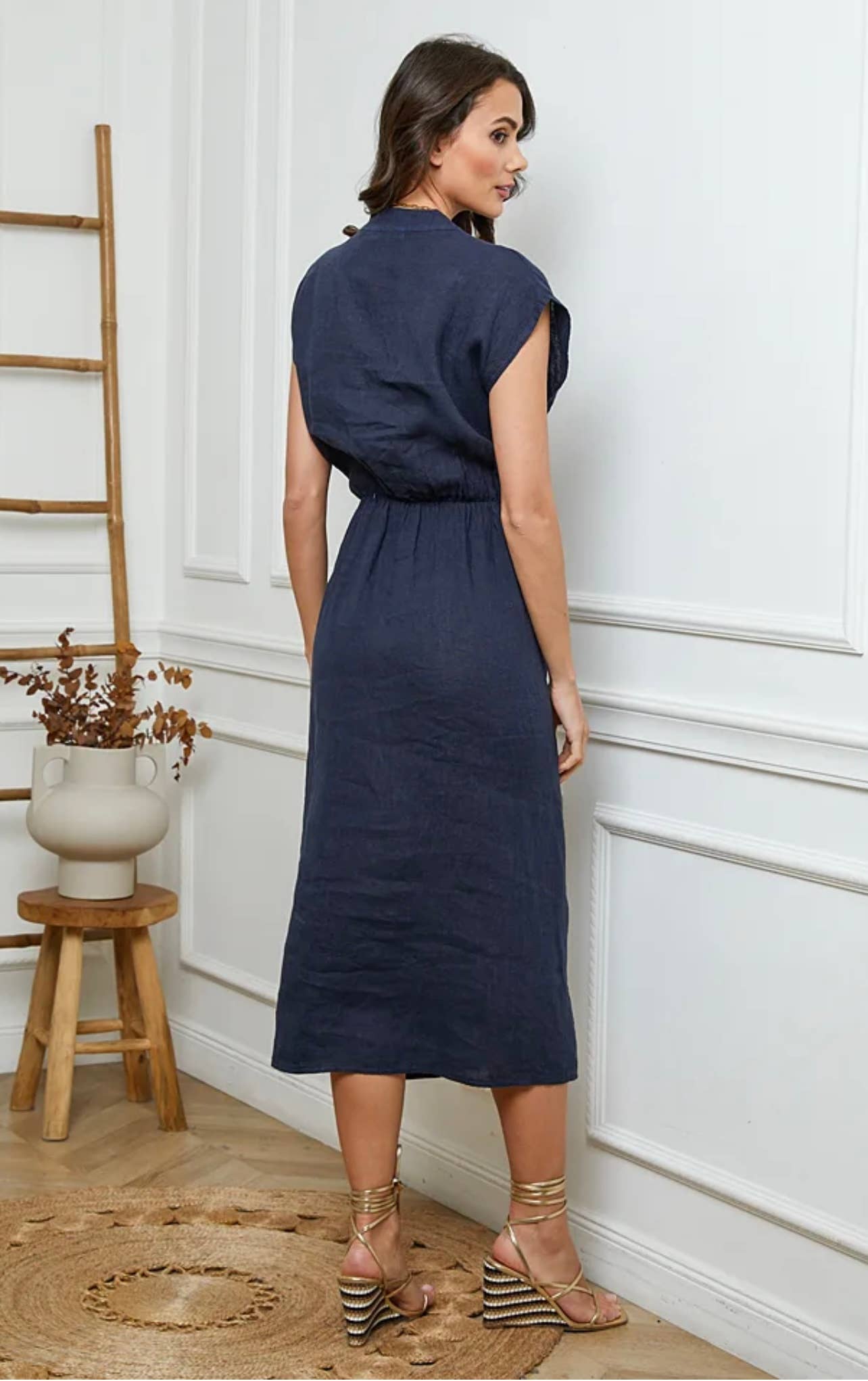 Linen Tie Dress