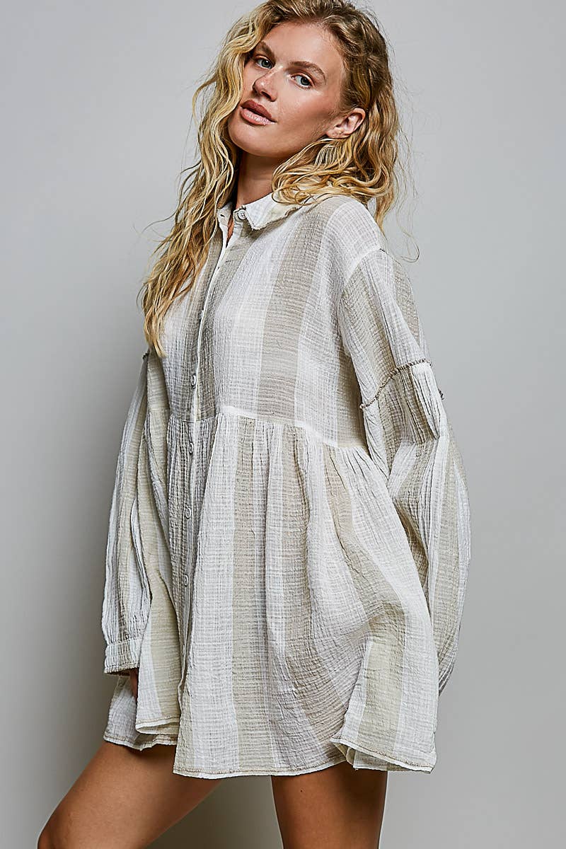 Miley Button Down