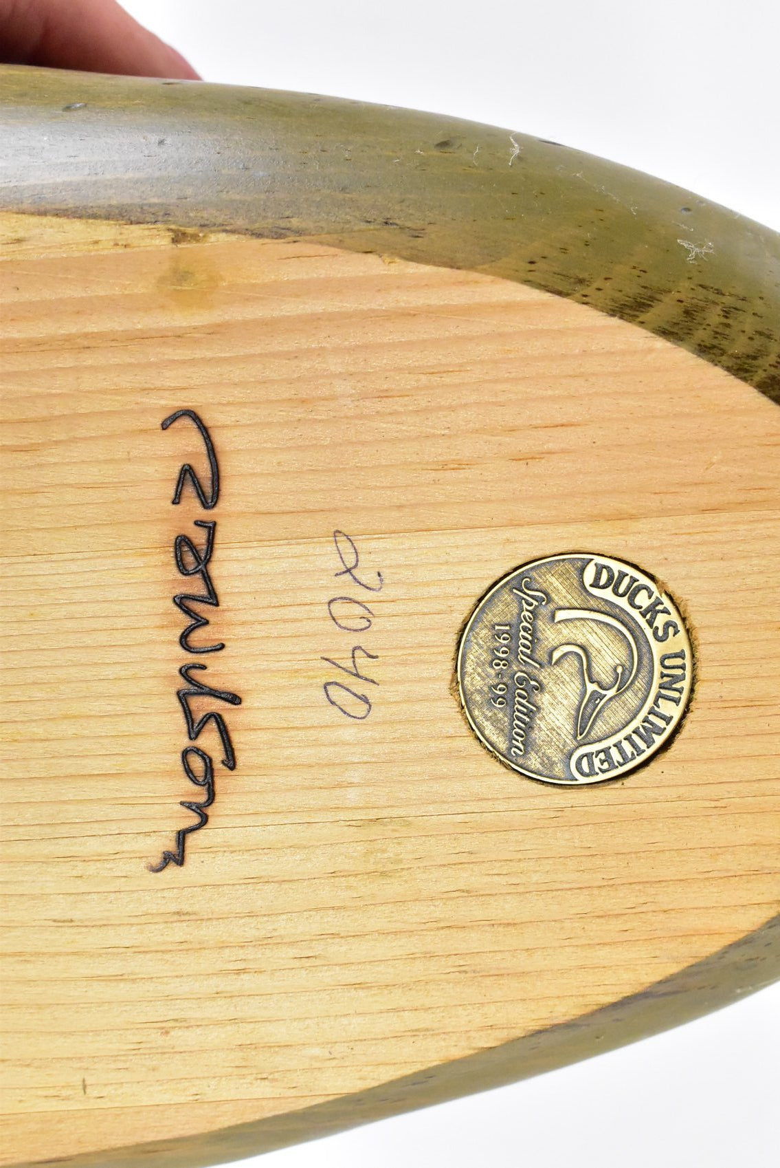 Signed Ducks Unlimited Special Edition 1998-99 Goose Decoy