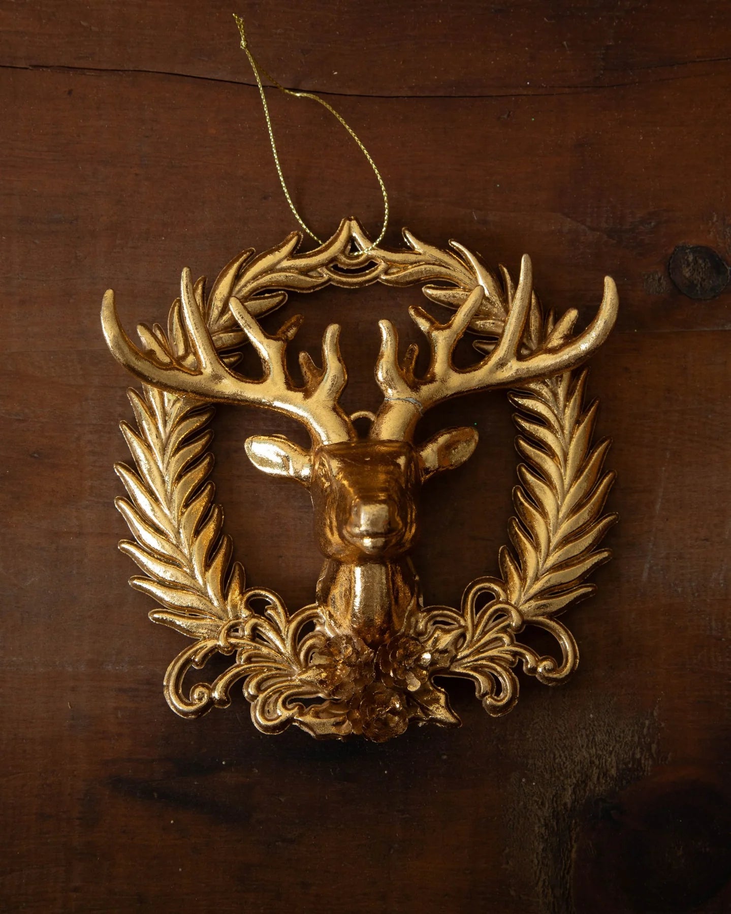 Wreath Deer Ornament