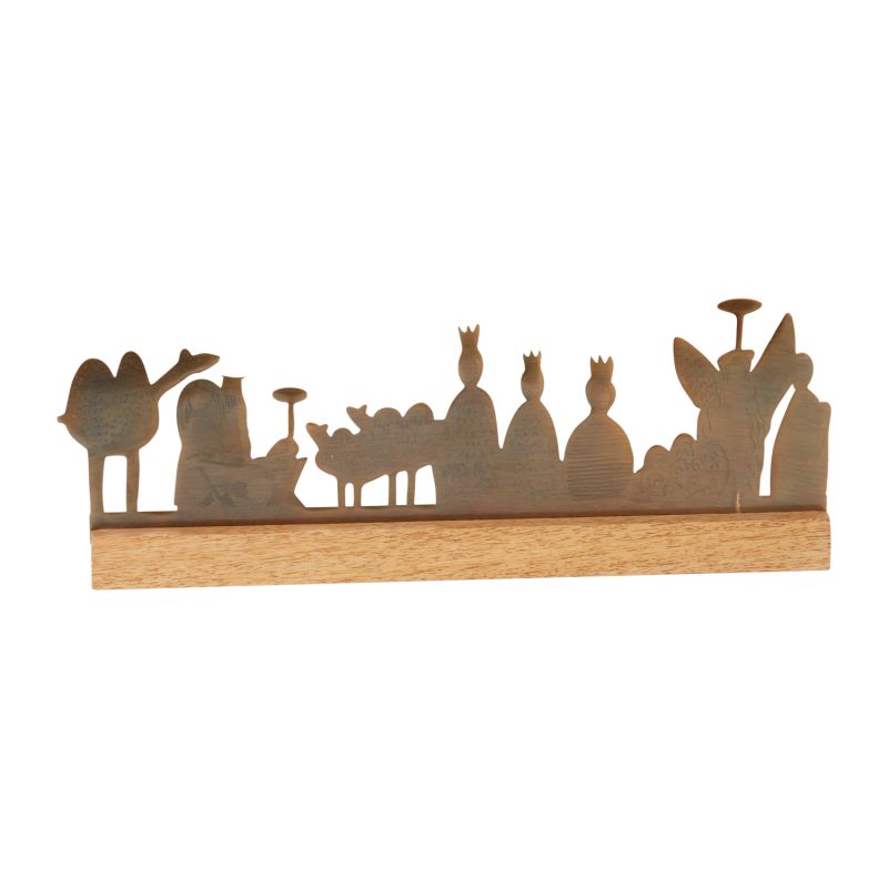 Brass Nativity Stand