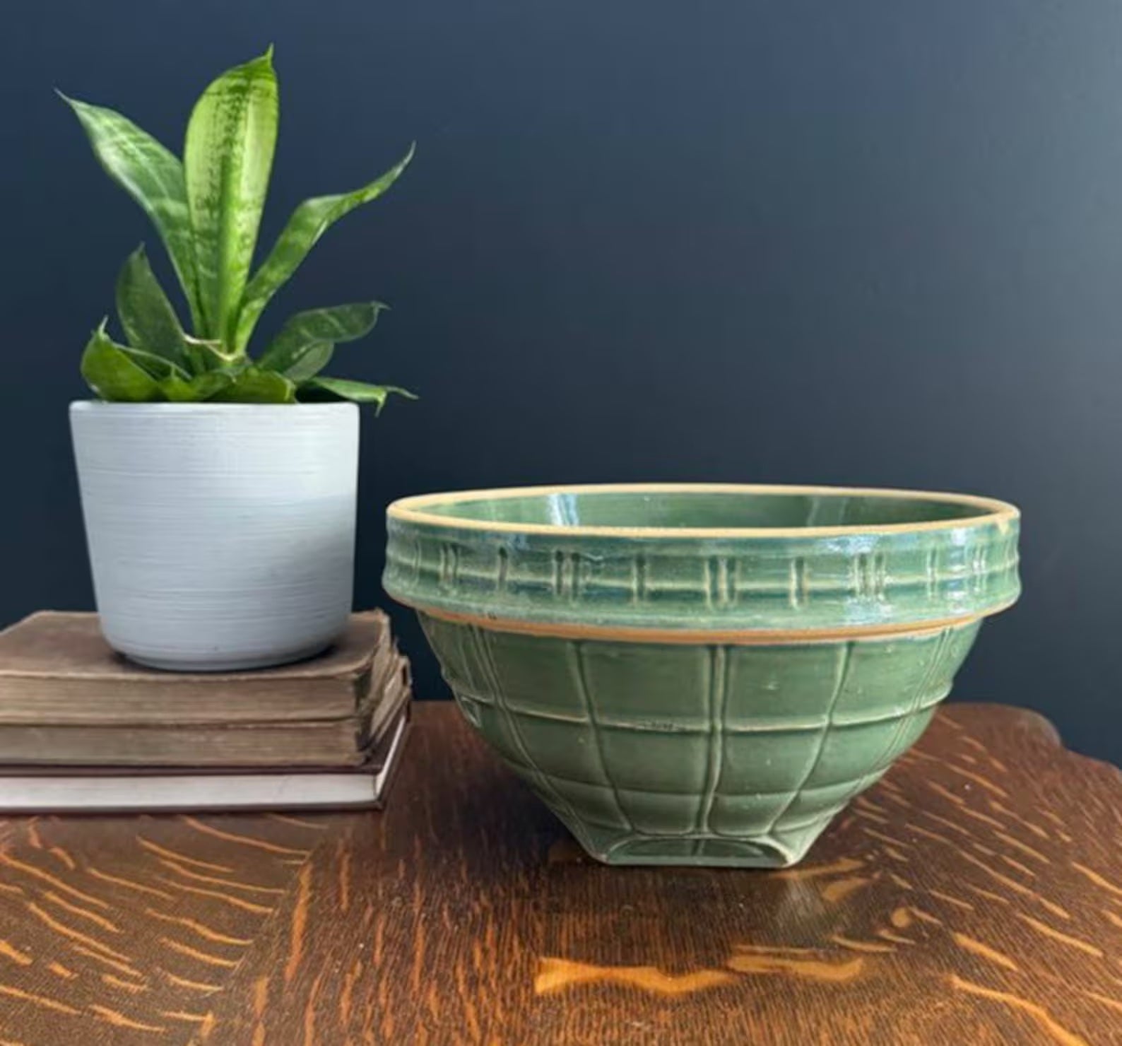 Windowpane Yellowware Bowl McCoy