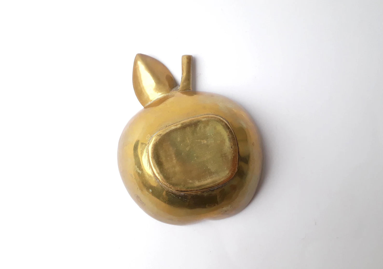 Vintage Brass Apple Bowl