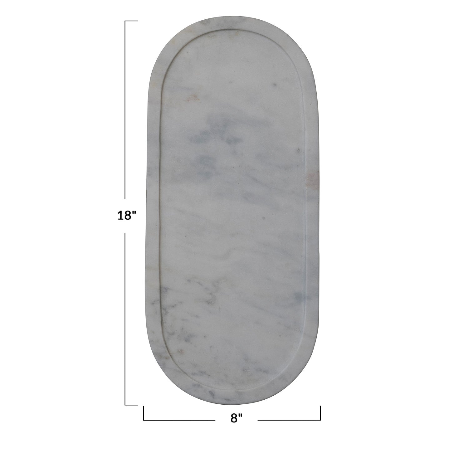 Oblong Marble Tray