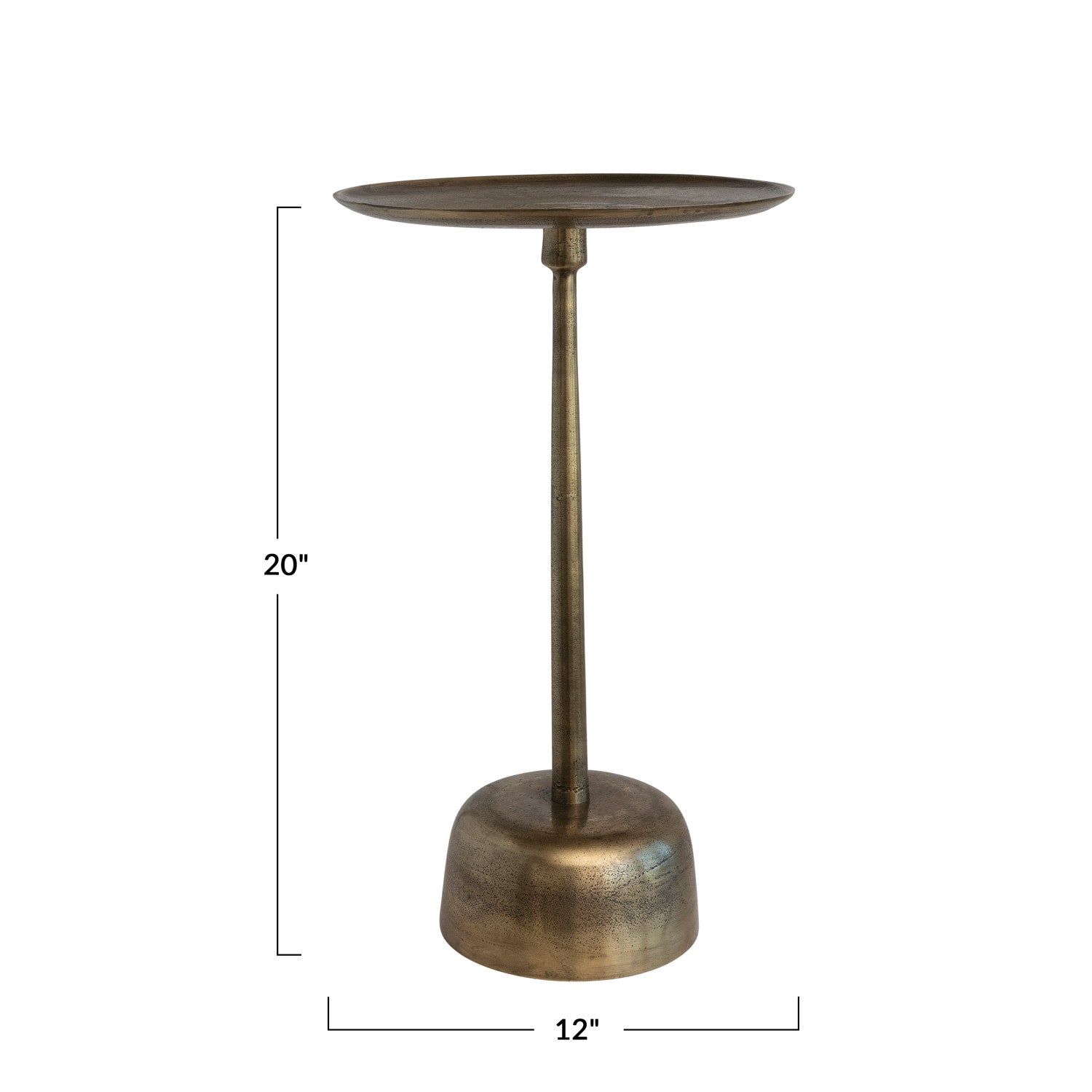 Antique Brass Side Table