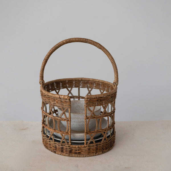 Plate Basket With Handle