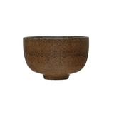 Stoneware Bowl, Reactive Glaze, Brown