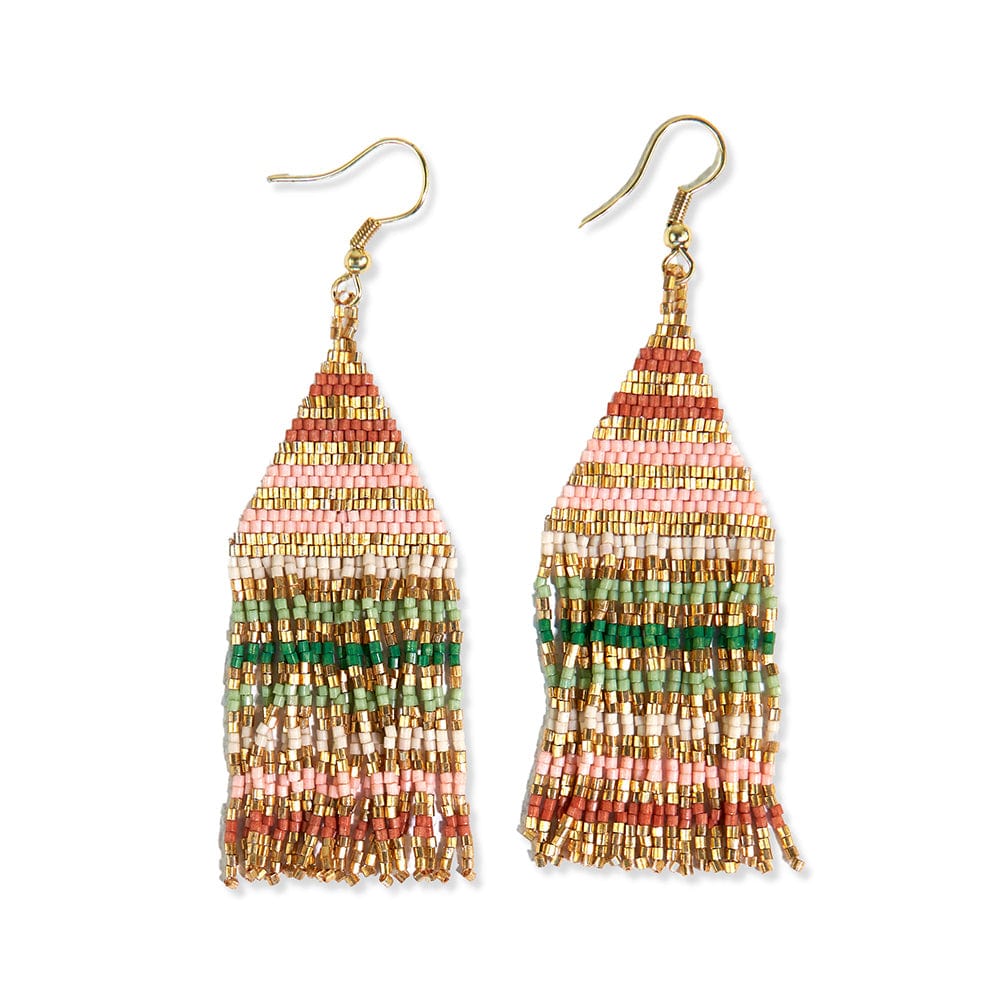 Lexie Beaded Fringe Earrings