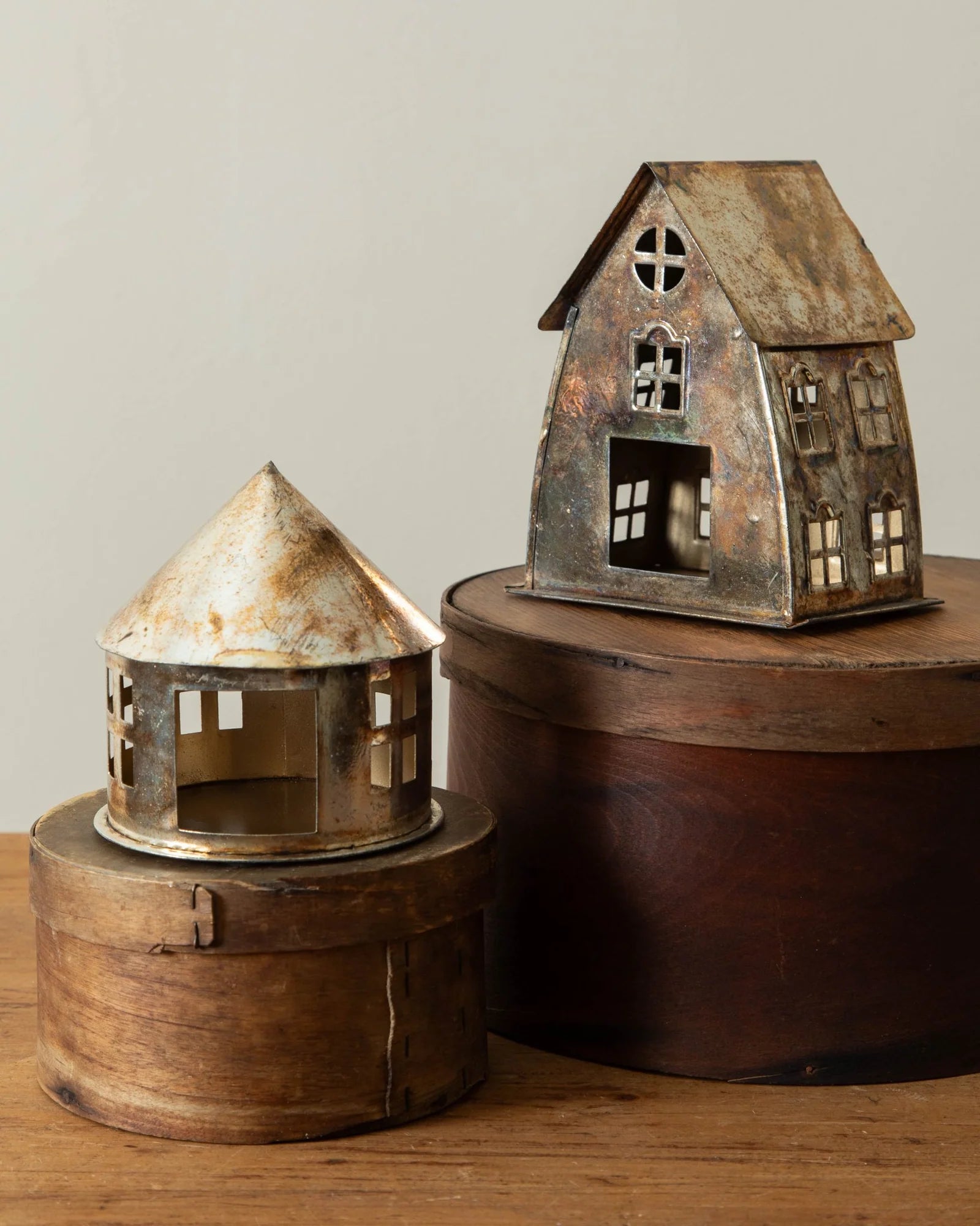 Metal House Tealight Holder