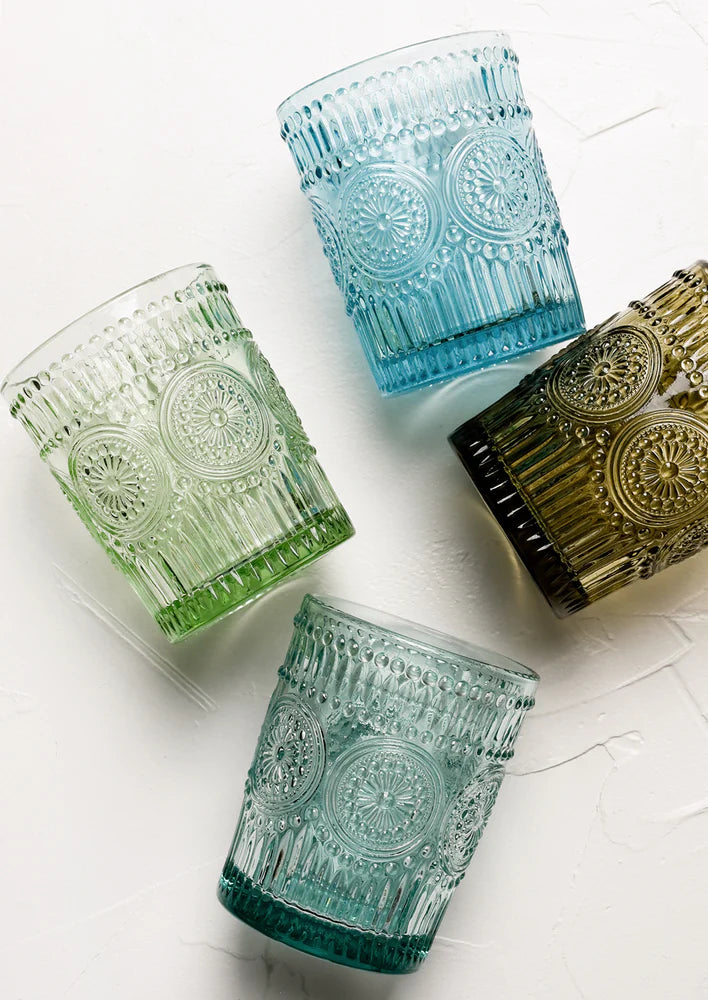 Puebla Embossed Glass