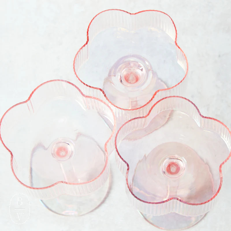 Flower Coupe wine Glass