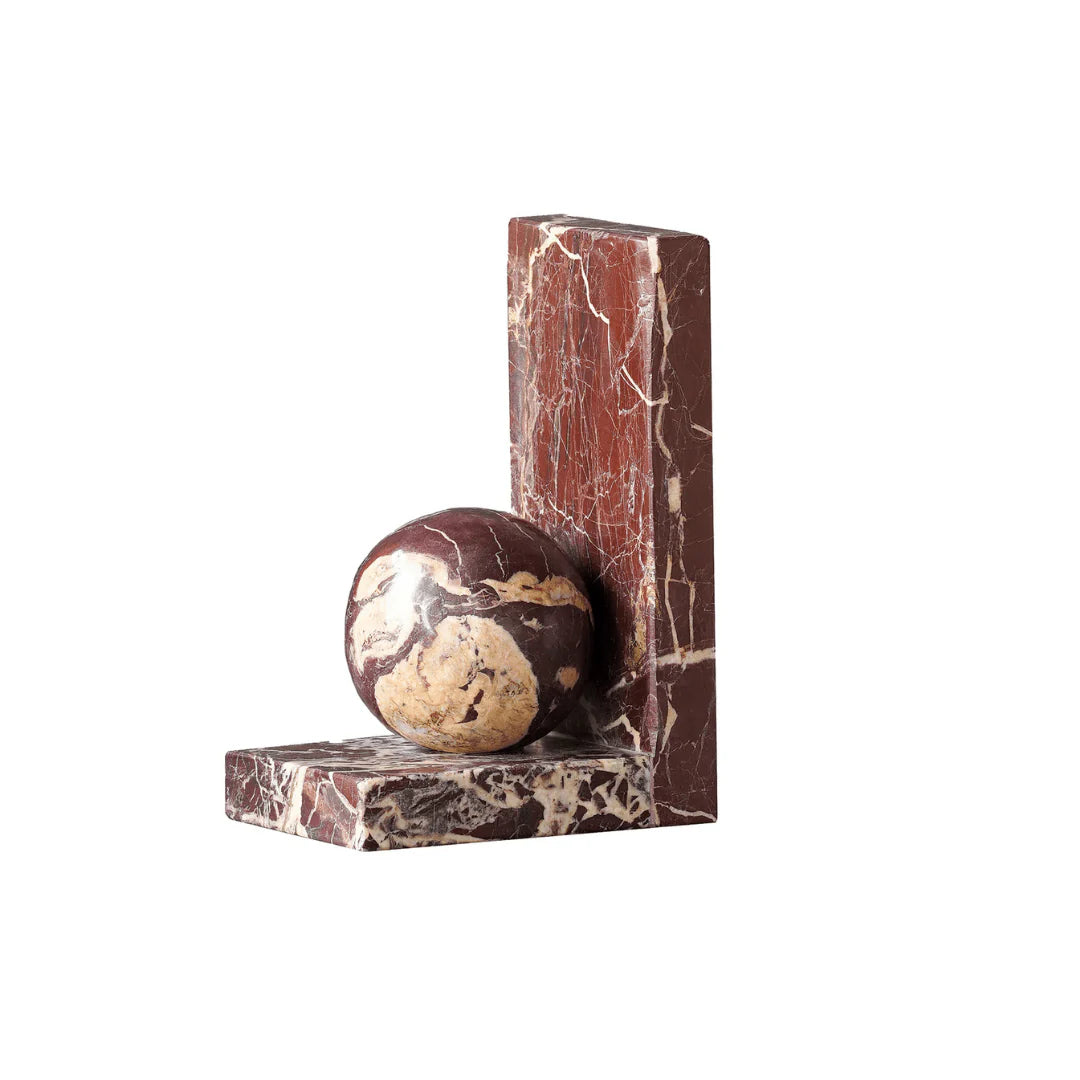Plum Marble Book Ends (Pair)