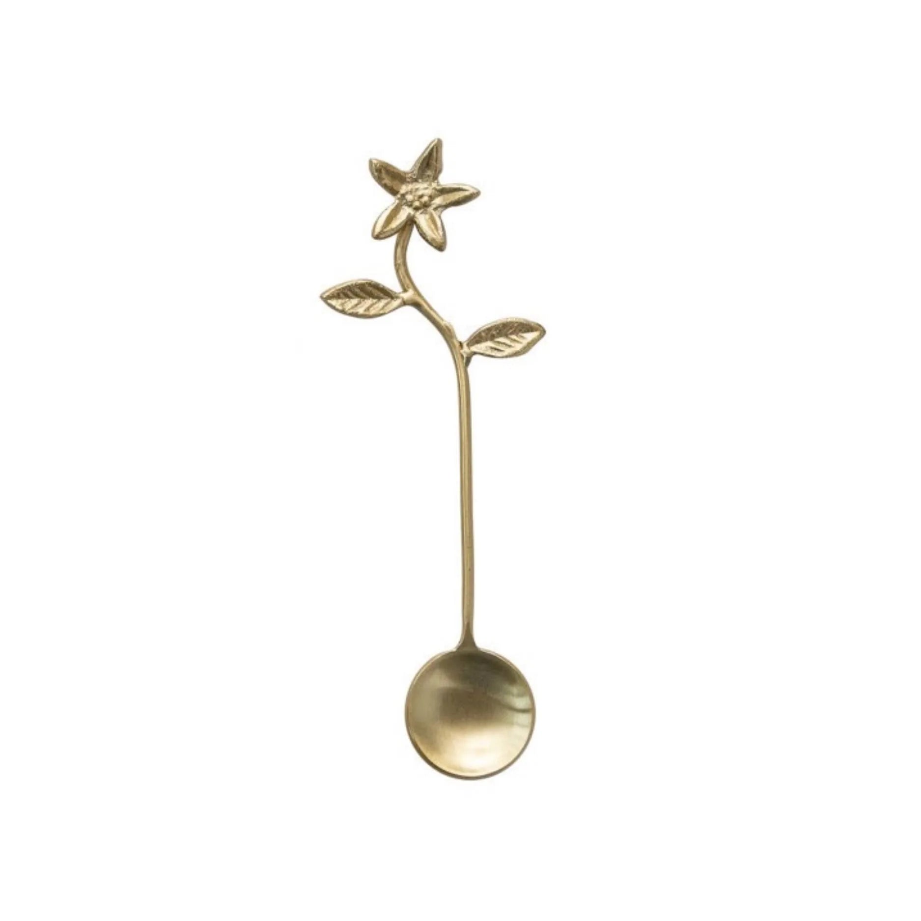 Poinsettia Gold Spoon