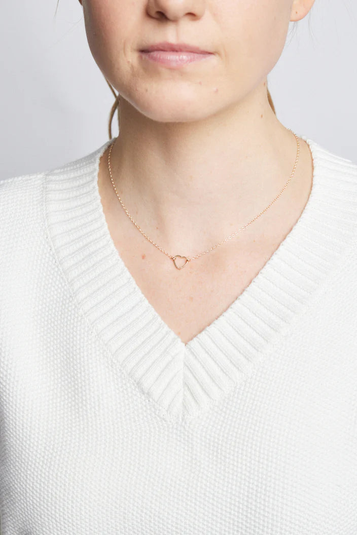 Floating Shape Necklace Heart