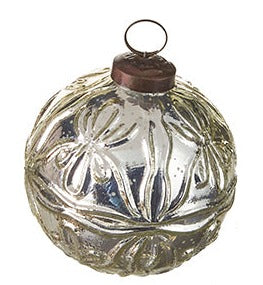 Silver Glass Ornament