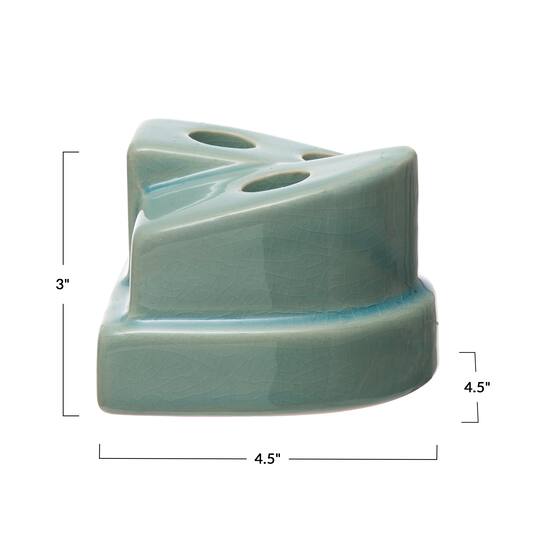 TS-Aqua Crackle Taper Holder