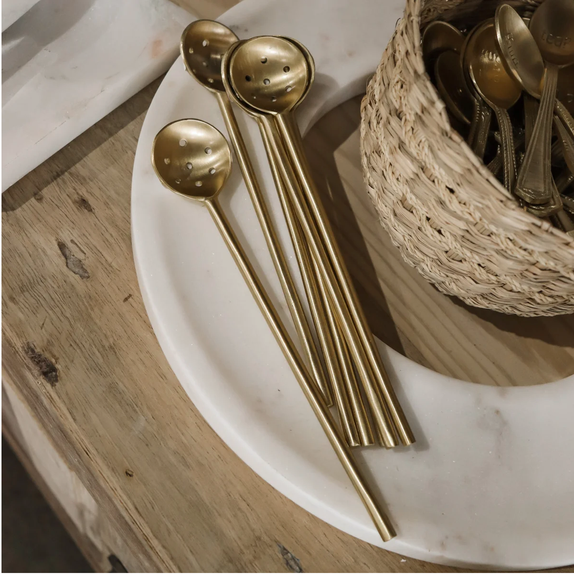 Brass Olive Spoon