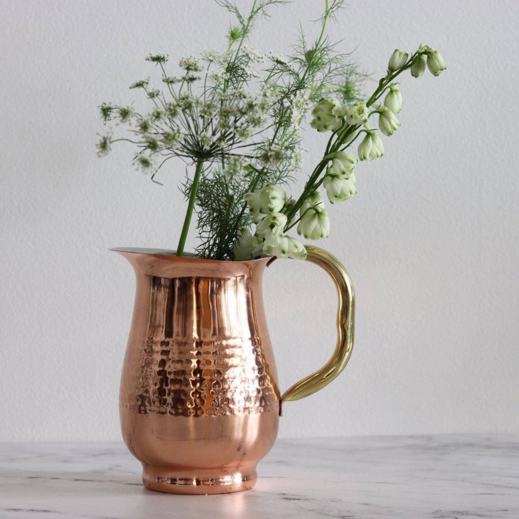 Hammered copper Stainless Steel Pitcher