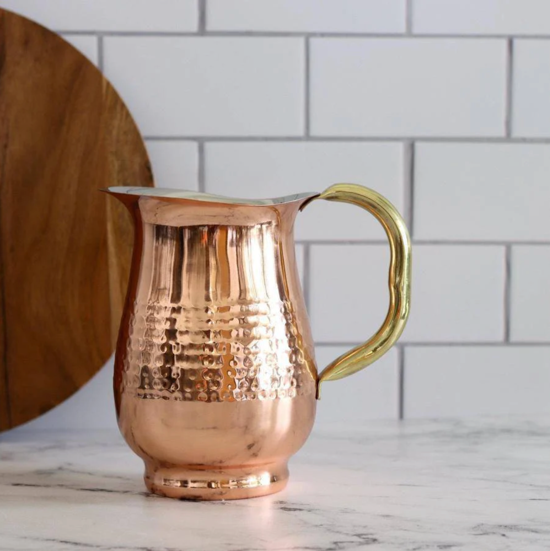 Hammered copper Stainless Steel Pitcher