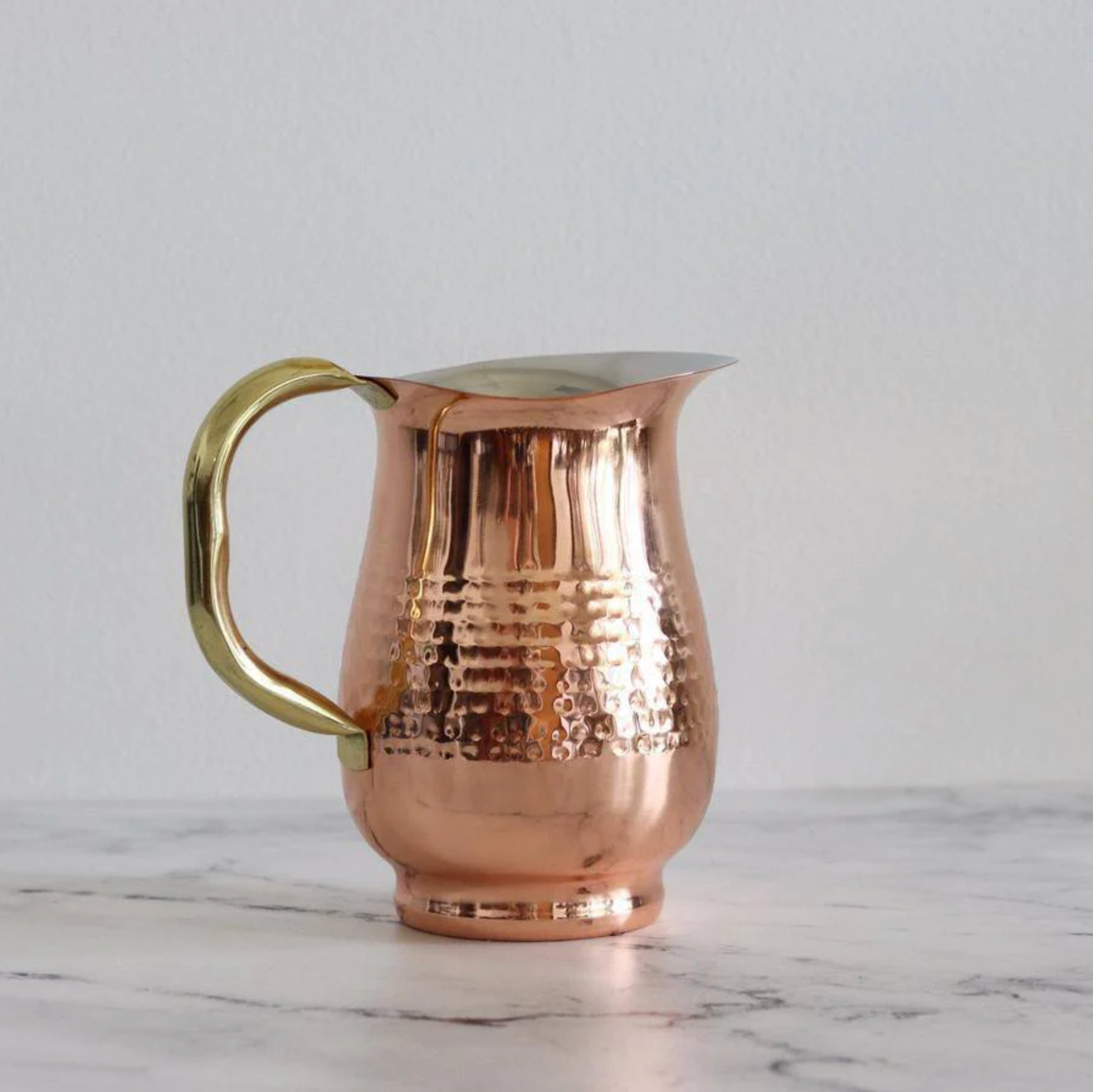 Hammered copper Stainless Steel Pitcher