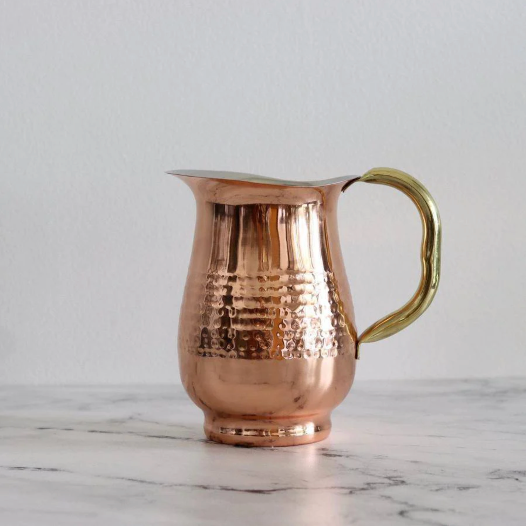 Hammered copper Stainless Steel Pitcher