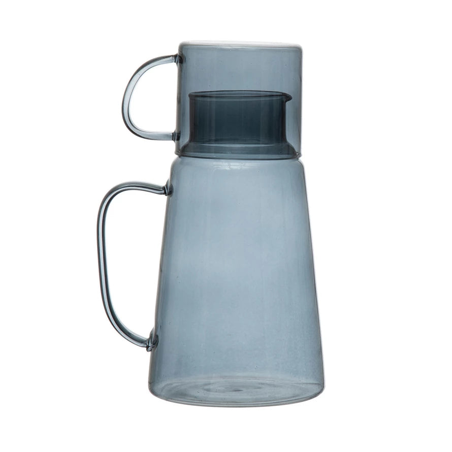 Glass Carafe+Mug Set