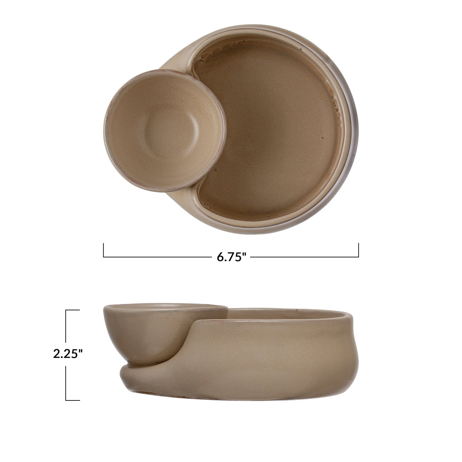 Stoneware Cracker & Soup Bowl