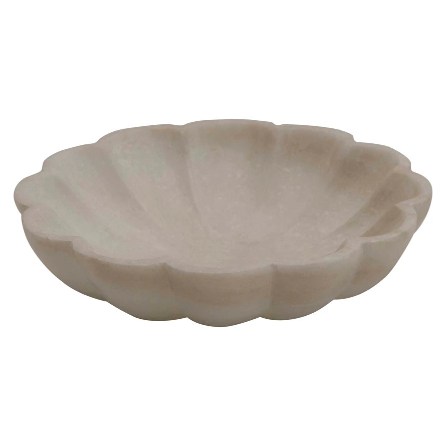 Florence Carved Marble Dish