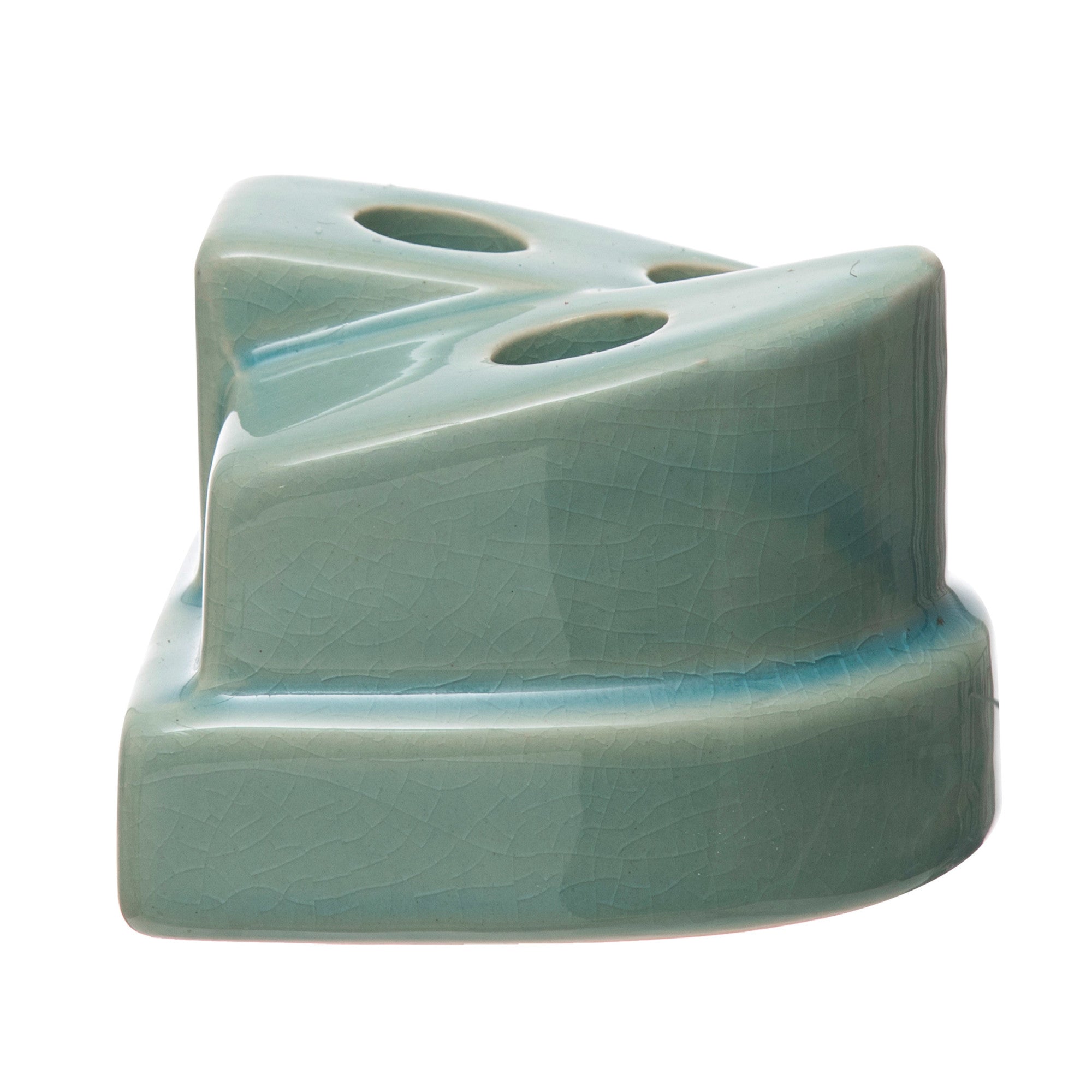 TS-Aqua Crackle Taper Holder