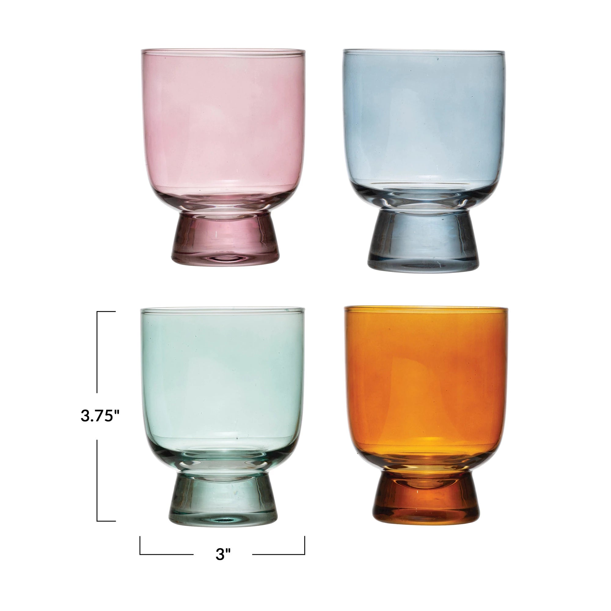 Colored Drinking Glass