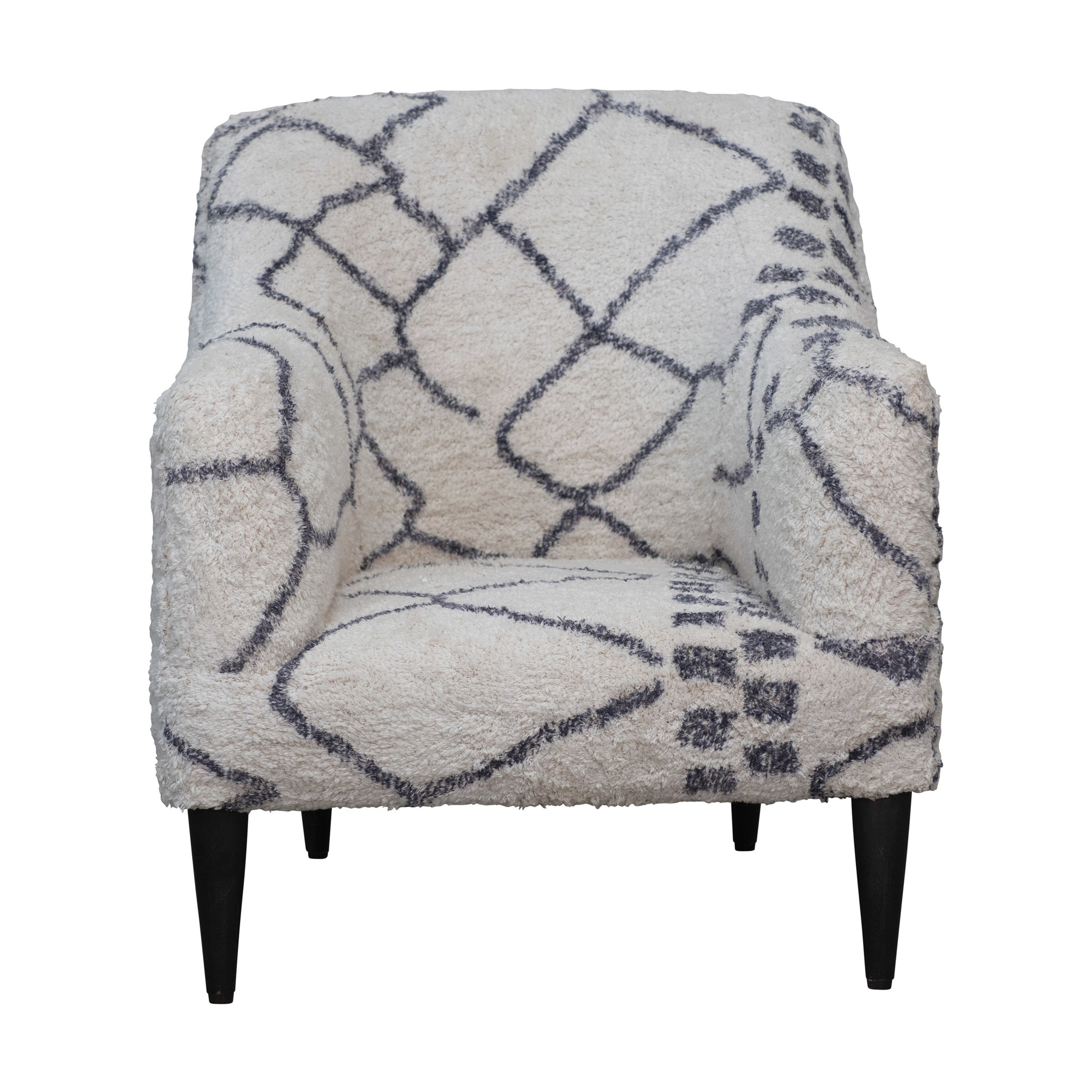 Woven Cotton Shag Chair