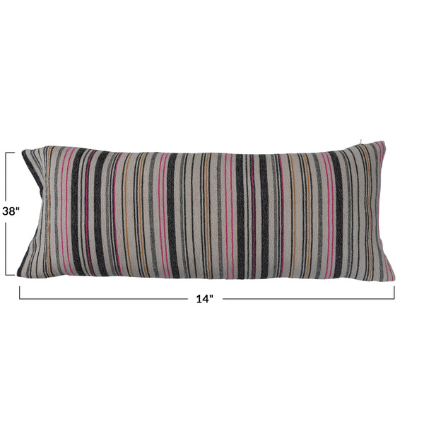 Neon Stripe Lumbar Pillow
