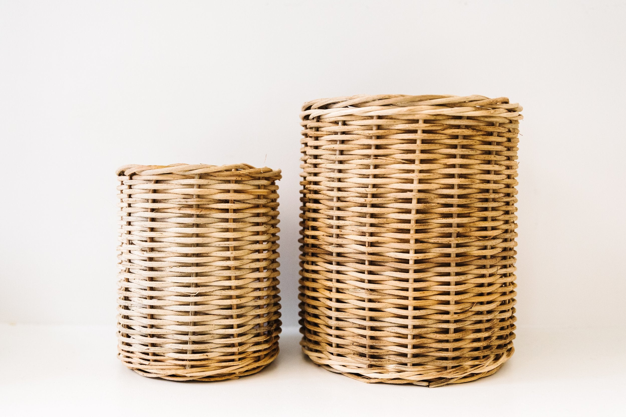 Hand-Woven Wicker Baskets