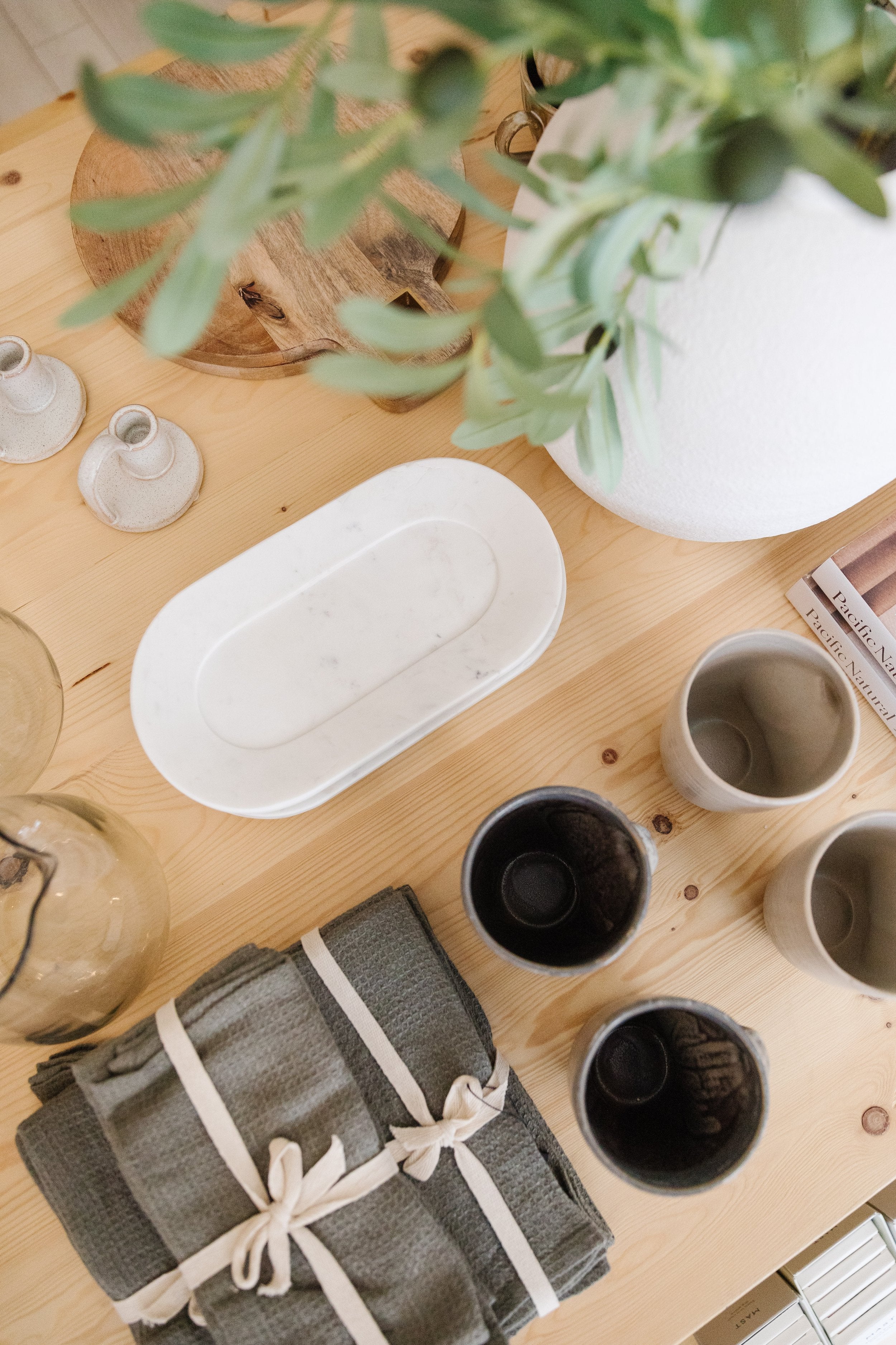 Oval Marble Tray