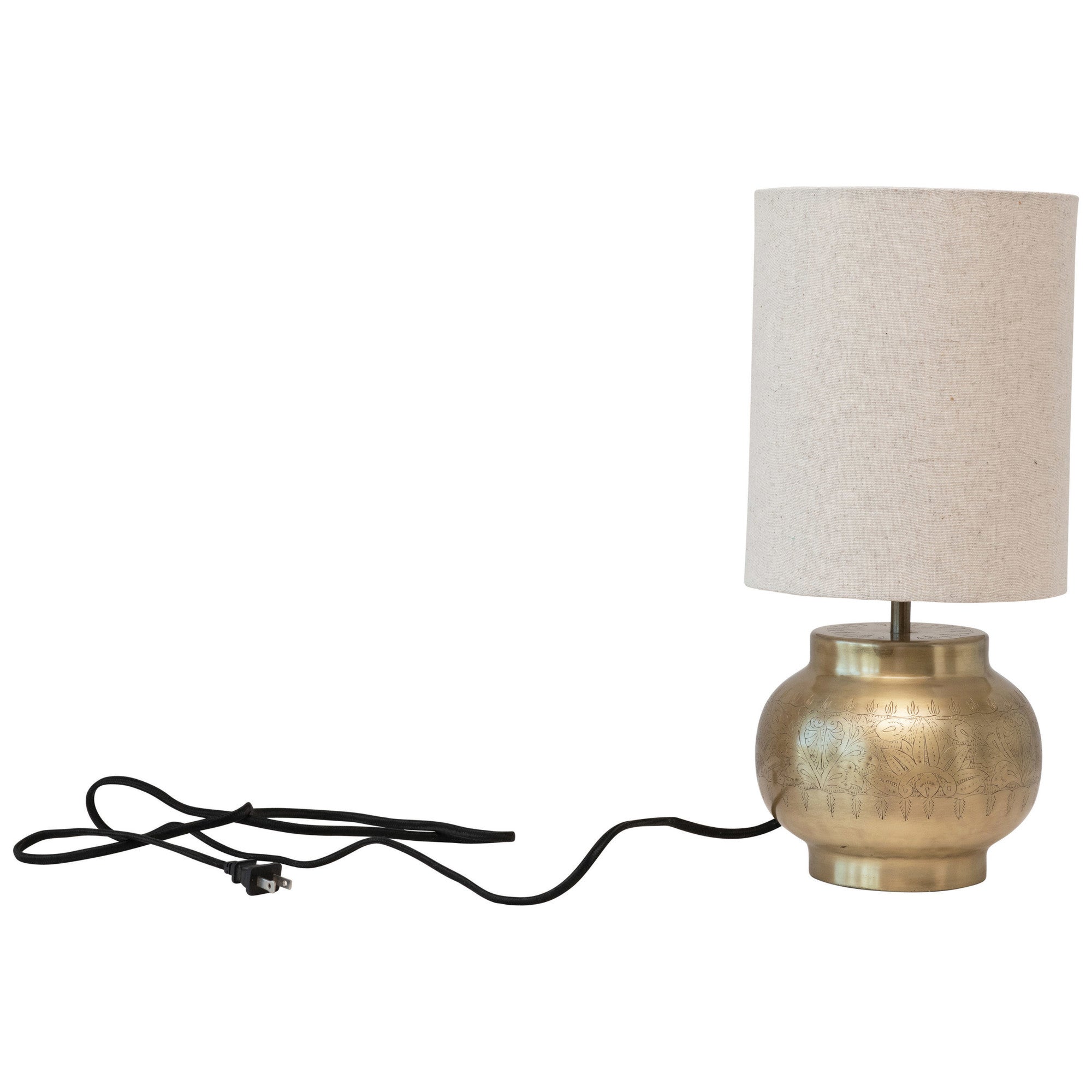 Metal Lamp Linen Shade