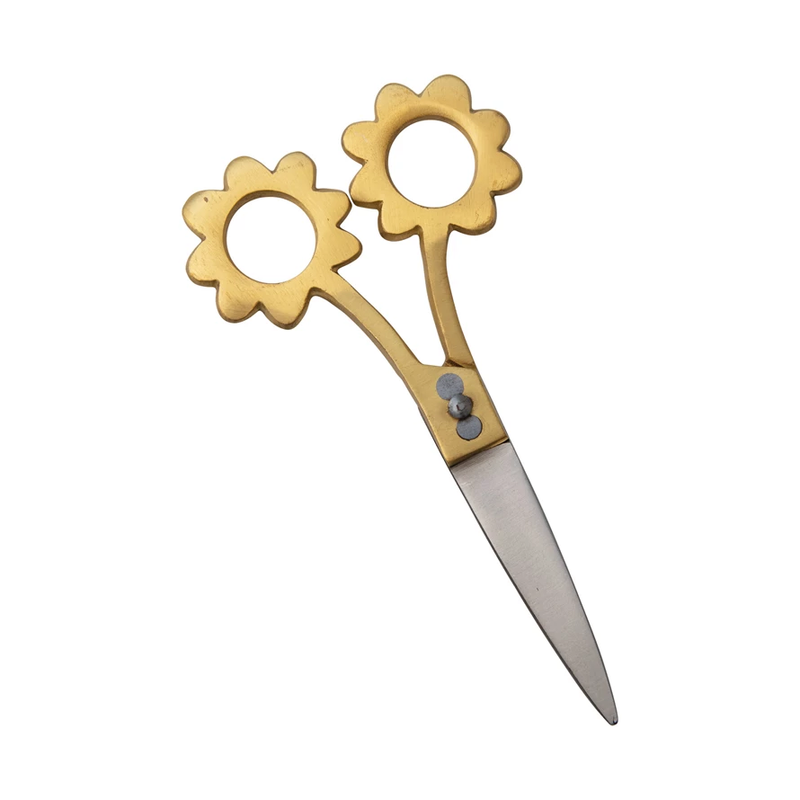 Brass Flower Scissors