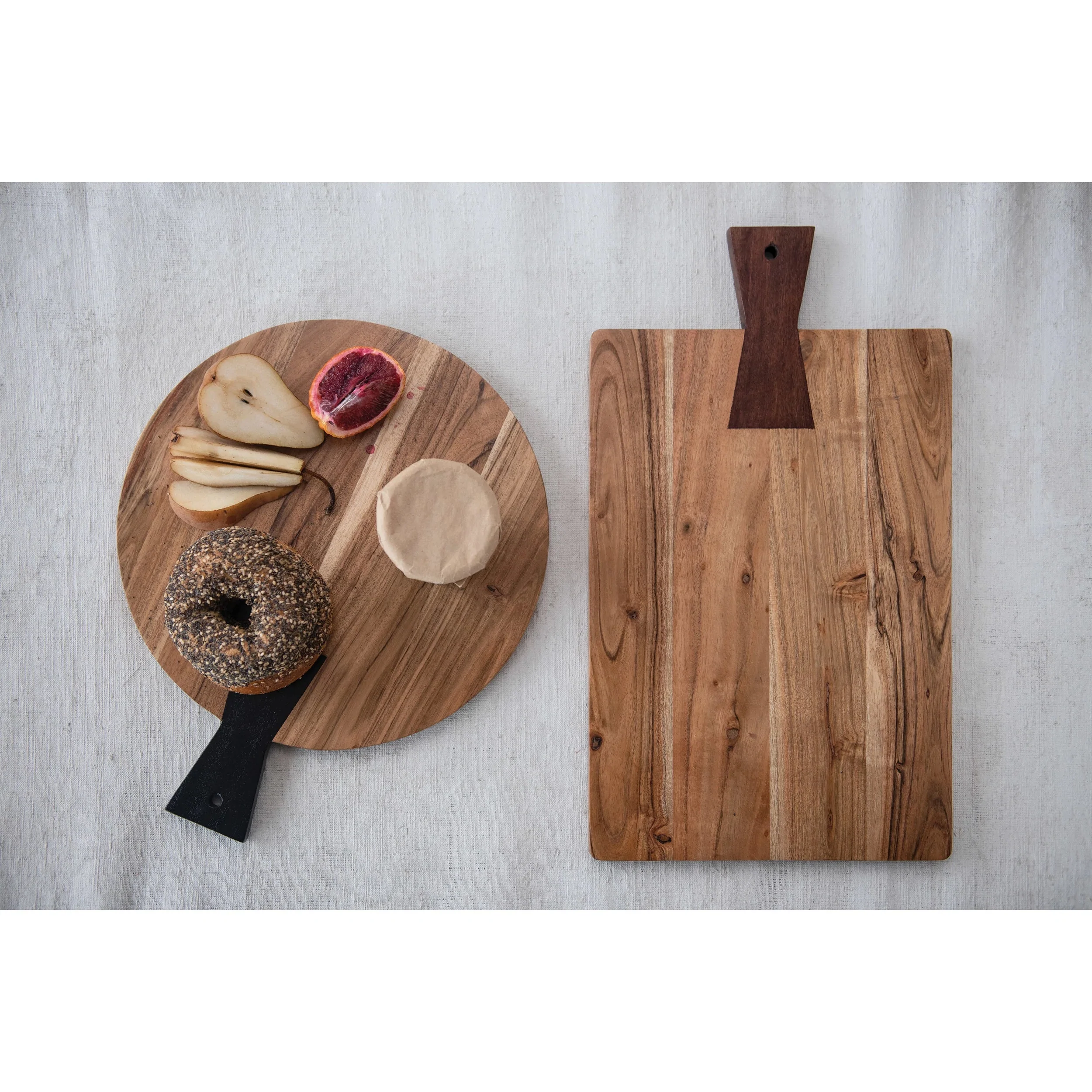 Round Acacia Wood Cutting Board