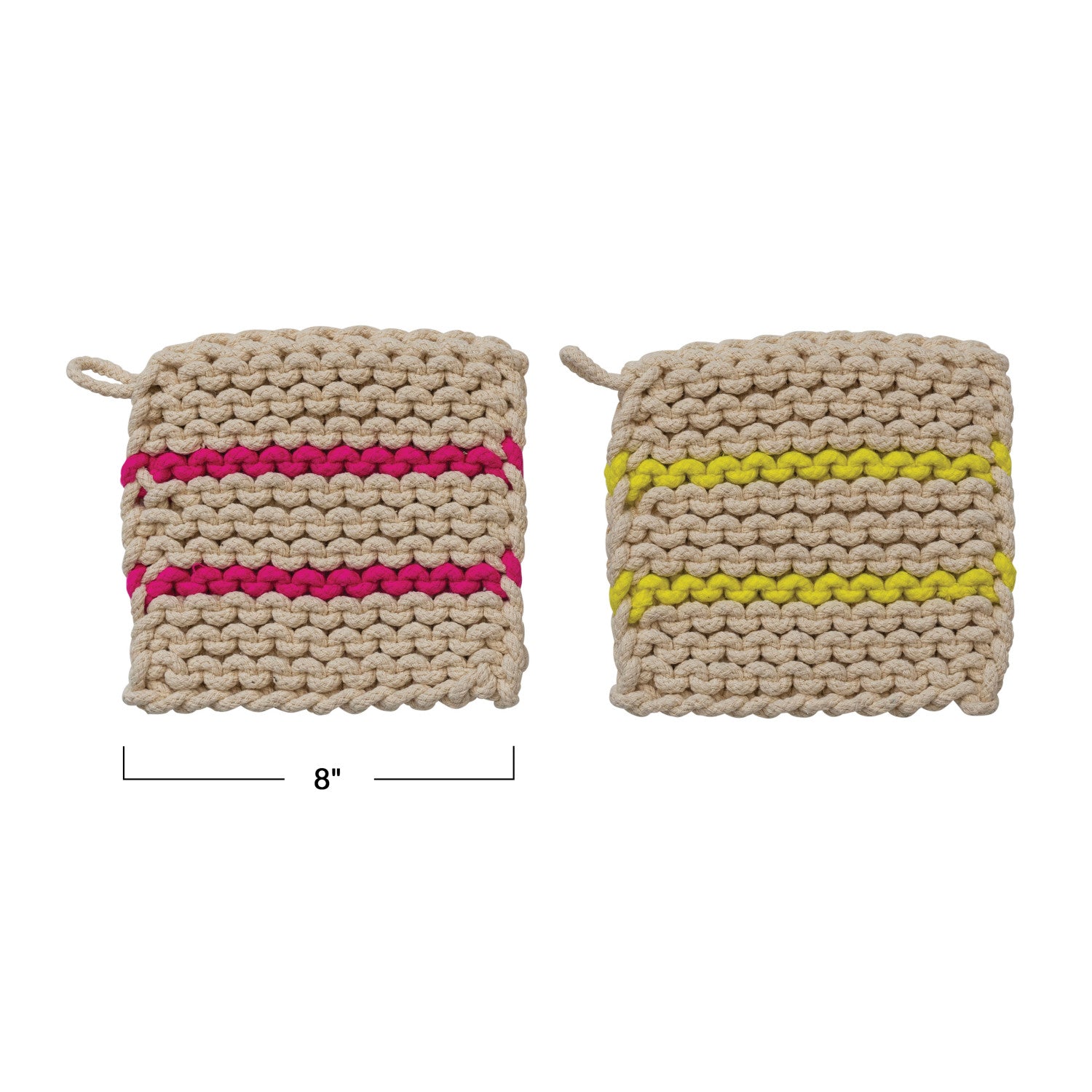 Neon Crocheted Pot Holder