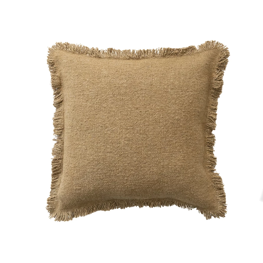 Woven Fringe Pillow