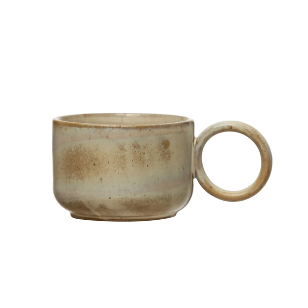 Stoneware Mug, Reactive Glaze 8oz